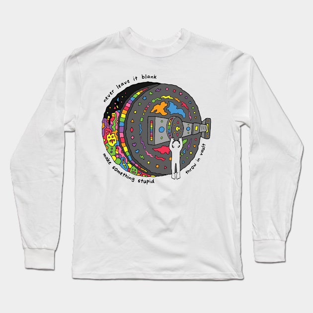 Never Leave it Blank Long Sleeve T-Shirt by RaminNazer